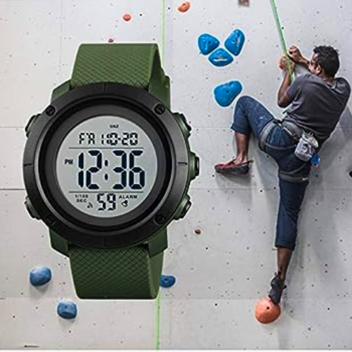 skmei reloj digital sumergible para hombre y mujer color verde Comprar en tienda onlineshoppingcenterg Colombia centro de compras en linea osc